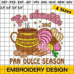 Pan Dulce Season Christmas Embroidery Designs