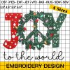 Joy Embroidery Christmas Lights Design for Festive Decorations