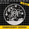 Joy Embroidery - Christmas Embroidery Designs for Silhouette Embroidery