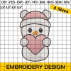 Cute Snowman Embroidery - Christmas Embroidery Designs for Festive Projects