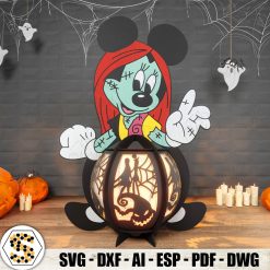 Minnie Mouse Sally 3D Paper Lantern - Halloween Paper Lanterns