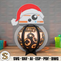 BB-8 Christmas 3D Paper Lantern - Holiday Decor