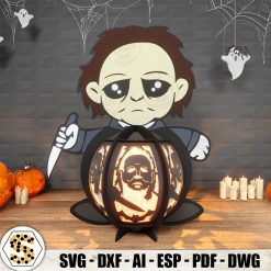 Michael Myers 3D Paper Cut Halloween Lantern