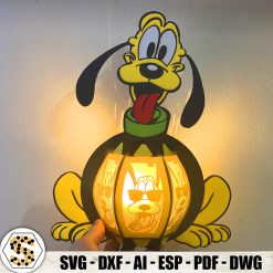 Disney Pluto 3D Paper Lantern Cut