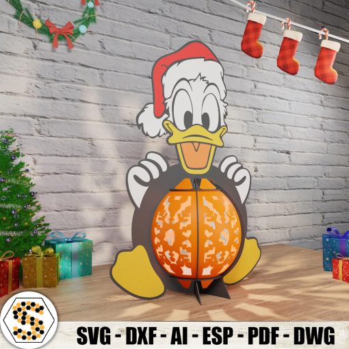 Christmas Donald Duck 3D Paper Lantern