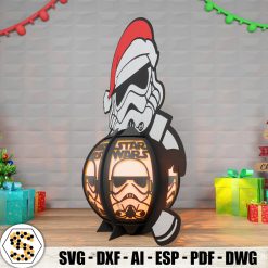 Christmas Stormtrooper 3D Paper Lantern