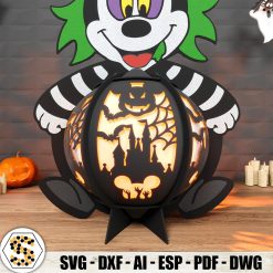 Mickey Mouse Beetlejuice 3D Paper Lantern