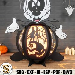 Mickey Mouse Jack Skellington 3D Paper Lantern