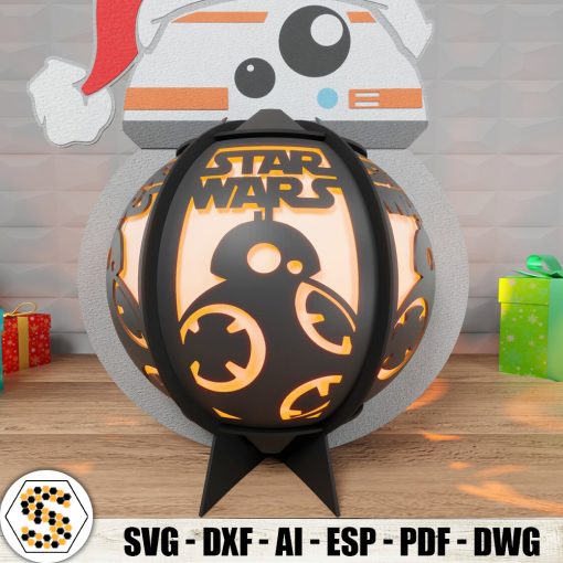 BB-8 Christmas 3D Paper Lantern