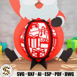 Santa Claus 3D Paper Lantern