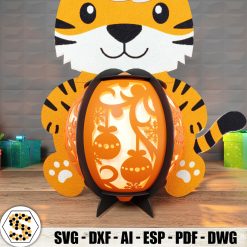 Christmas Tiger Paper Lantern