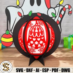 Cute Christmas Ghost 3D Paper Lantern