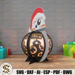 BB-8 Christmas 3D Paper Lantern