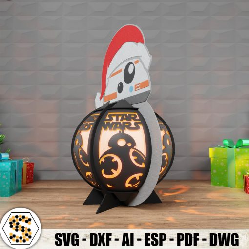 BB-8 Christmas 3D Paper Lantern