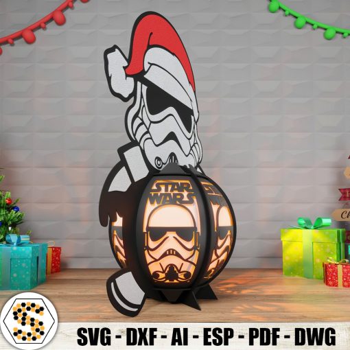 Christmas Stormtrooper 3D Paper Lantern