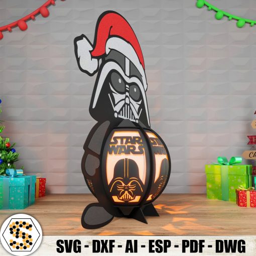 Christmas Darth Vader 3D Paper Lantern