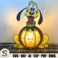 Disney Pluto 3D Paper Lantern Cut