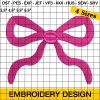 MINI BOW Embroidery Design