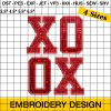 Valentine XOXO Embroidery, Valentine Couple Embroidery Design