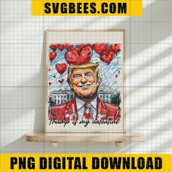 Retro Trump Is My Valentine PNG