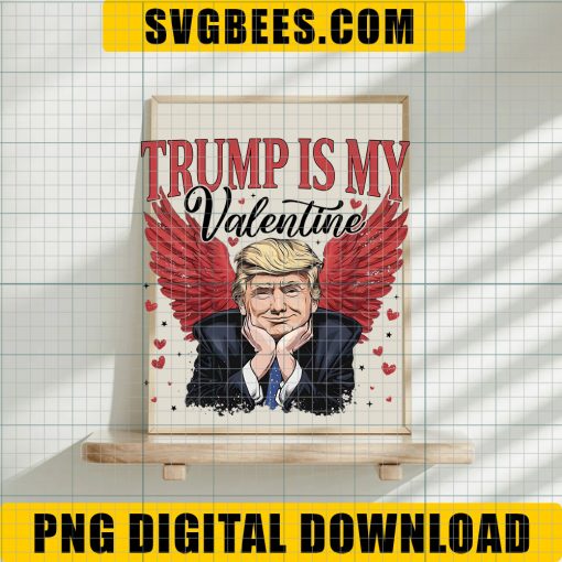 Trump Is My Valentine Cupid PNG, Trump Is My Valentine PNG, Trump Valentine's Day PNG - Image 4