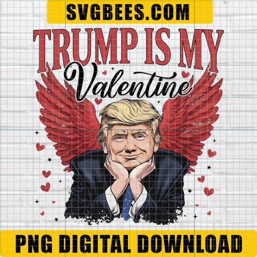 Trump Is My Valentine Cupid PNG, Trump Is My Valentine PNG, Trump Valentine's Day PNG