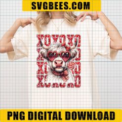 Xoxo Valentine Highland Cow Vibes Png