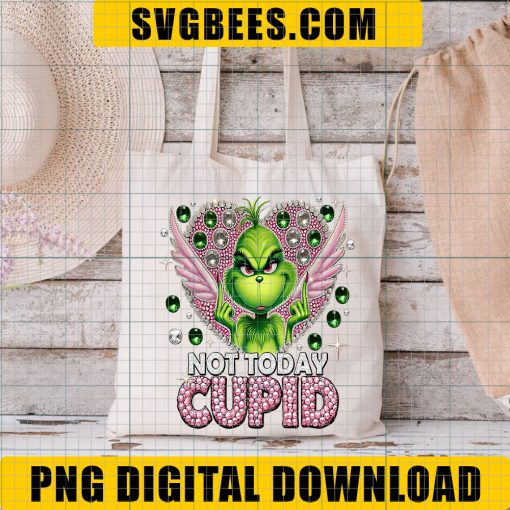 Not Today Cupid Png, Valentine’s Day Png, Cupid PNG, Rhinestone Valentines Png, Valentine Vibes Png - Image 3