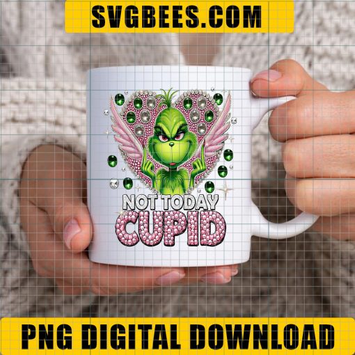 Not Today Cupid Png, Valentine’s Day Png, Cupid PNG, Rhinestone Valentines Png, Valentine Vibes Png - Image 6