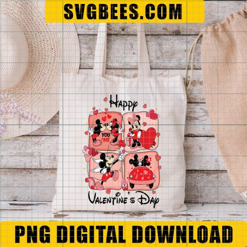 Minnie Mickey Happy Valentine's Day Png, Happy Valentines Day Couple Mickey Minnie Png - Image 3