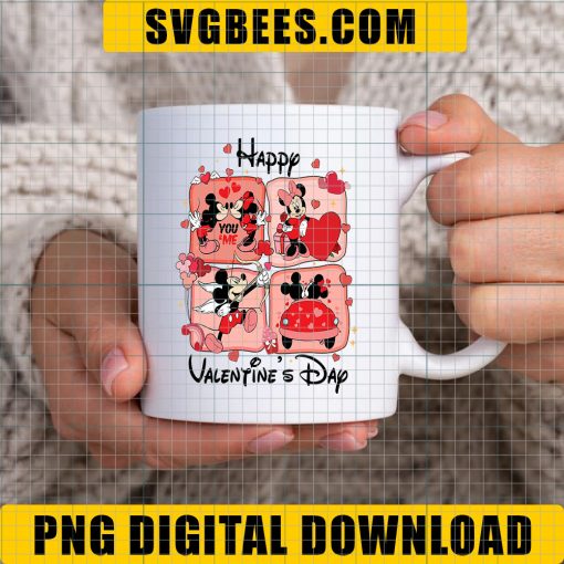 Minnie Mickey Happy Valentine's Day Png, Happy Valentines Day Couple Mickey Minnie Png - Image 6