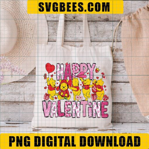 Happy Valentine’s Day The Pooh SVG, Winnie The Pooh SVG, Disney Valentines Day SVG - Image 3