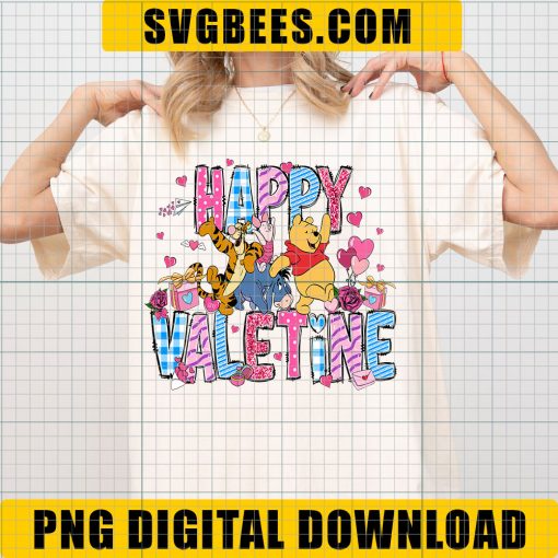 Pooh And Friends Valentine PNG, Disney Character Png, Valentine Png - Image 2