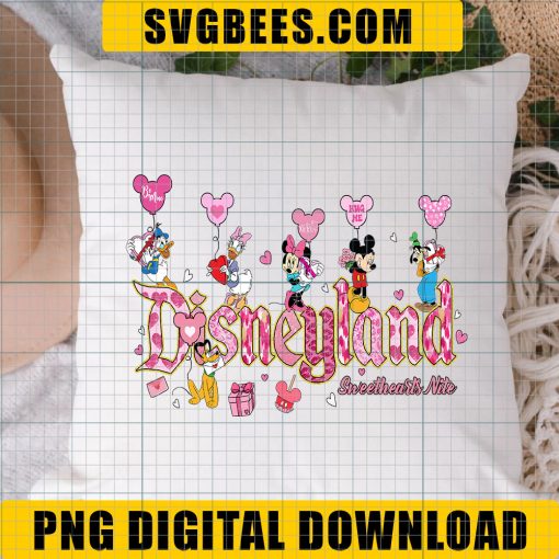 Disneyland Sweethearts Nite Ready to Press, Mickey And Friends Valentine PNG, Valentines Day Disney PNG - Image 5