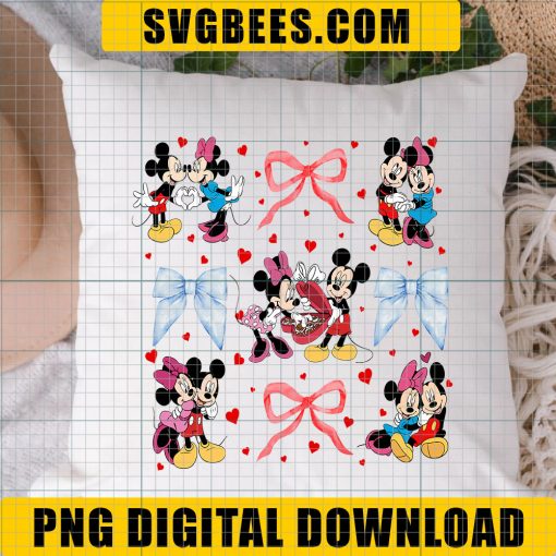 Valentine’s Day Mickey and Minnie Engagement Png, Mickey Mouse Couple Valentine Png, Valentine’s Day Mickey and Minnie Love Png - Image 5