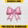 Pink bow with gems Png, Bow Heart png, Coquette Valentine's Day png, Bow png, Heart png