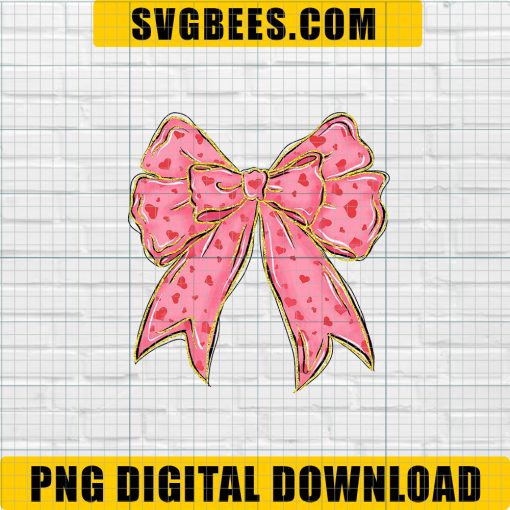 Trendy Pink Bow Coquette PNG, Light Pink Bow Png, Retro Girly Png