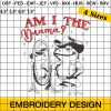 Drama Frog Embroidery Designs, Cute Frog Embroidery Design, Western Embroidery Pattern