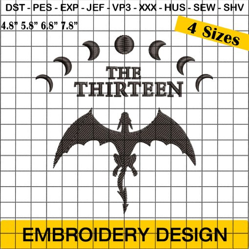 The Thirteen Embroidery Designs, Fireheart Queen Embroidery Design