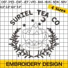 Suriel Tea Co Mug Embroidery Design, ACOTAR Coffee Embroidery Embroidery Design