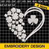 Leaf Clover Embroidery Designs, Clover Gift Embroidery Design, St Patrick Embroidery Pattern