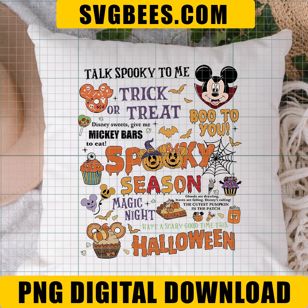 Disney Halloween Spooky Season PNG, Mickey Halloween PNG, Trick or Treat PNG, Boo to You PNG - Image 5