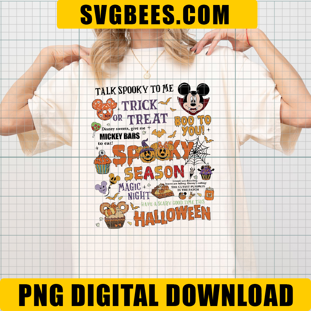 Disney Halloween Spooky Season PNG, Mickey Halloween PNG, Trick or Treat PNG, Boo to You PNG - Image 2