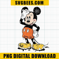 Halloween Mickey Mouse PNG, Spooky Pumpkin Shoes PNG, Cute Drippy Disney PNG, Disney Halloween PNG
