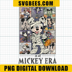 In My Mickey Era PNG, Halloween Mickey Mouse PNG, Disney Mummy PNG, Spooky Mickey PNG