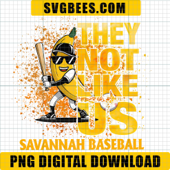 Savannah Bananas Baseball PNG, They Not Like Us PNG, Banana Ball Spirit PNG